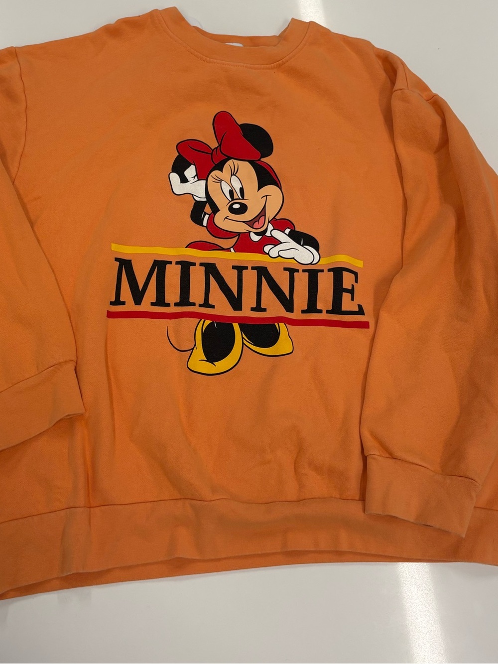 Disney Orange Minnie Mouse Sweatshirt